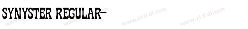 synyster regular字体转换 synyster regular字体转换